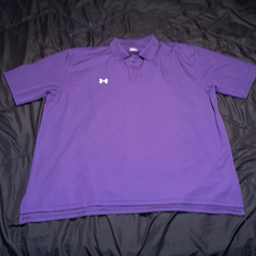 Under armour 2xl purple polo